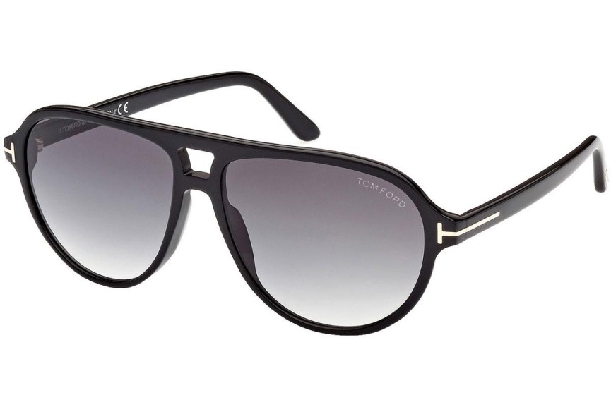 Okulary przeciwsłoneczne Tom Ford FT0932 01B Pilotki (Aviator) Czarne