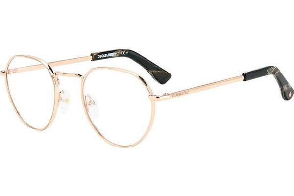 Okulary korekcyjne Dsquared2 D20019 DDB Okrągłe Złote