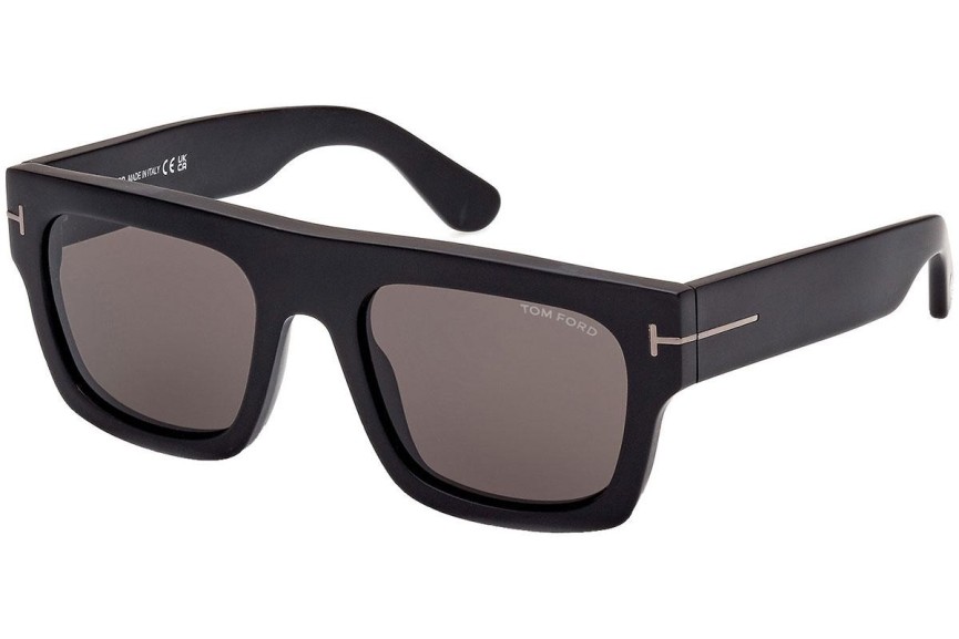 Okulary przeciwsłoneczne Tom Ford FT0711-N 02A Kwadratowe Czarne