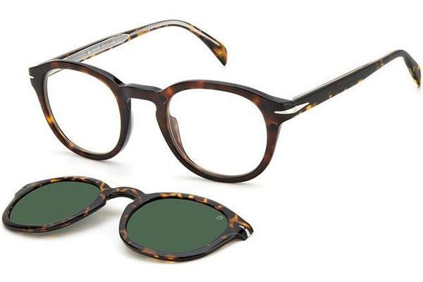 Okulary korekcyjne David Beckham DB1080/CS 086/UC Okrągłe Havana