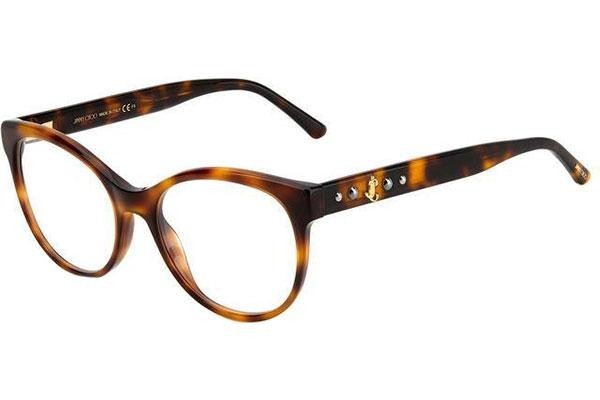 Okulary korekcyjne Jimmy Choo JC336 086 Kocie oczy Havana