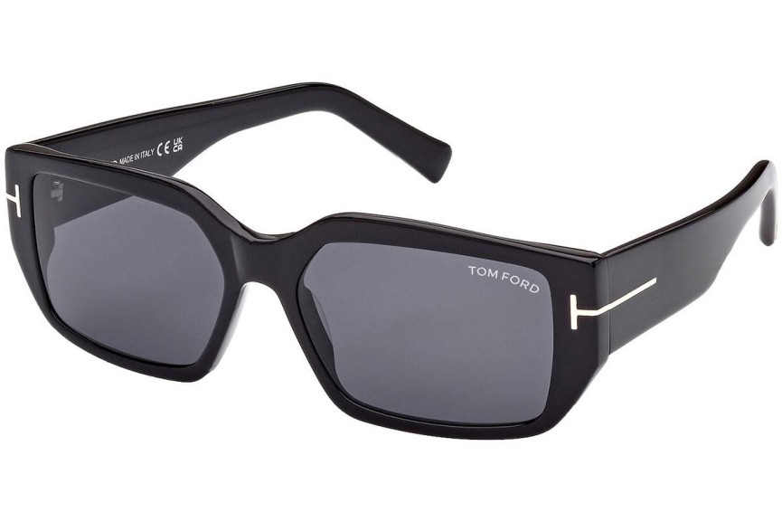 Okulary przeciwsłoneczne Tom Ford FT0989 01A Kwadratowe Czarne