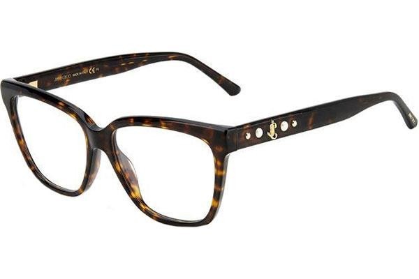 Okulary korekcyjne Jimmy Choo JC335 086 Kwadratowe Havana