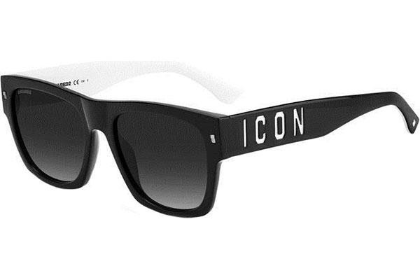 Okulary przeciwsłoneczne Dsquared2 ICON0004/S 80S/9O Kwadratowe Czarne