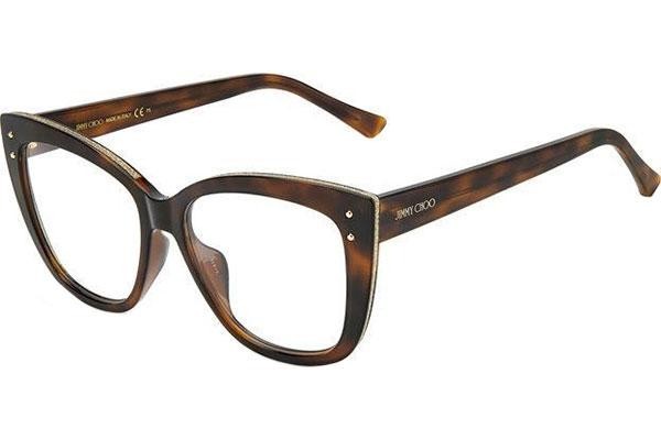 Okulary korekcyjne Jimmy Choo JC328/G 086 Kocie oczy Havana