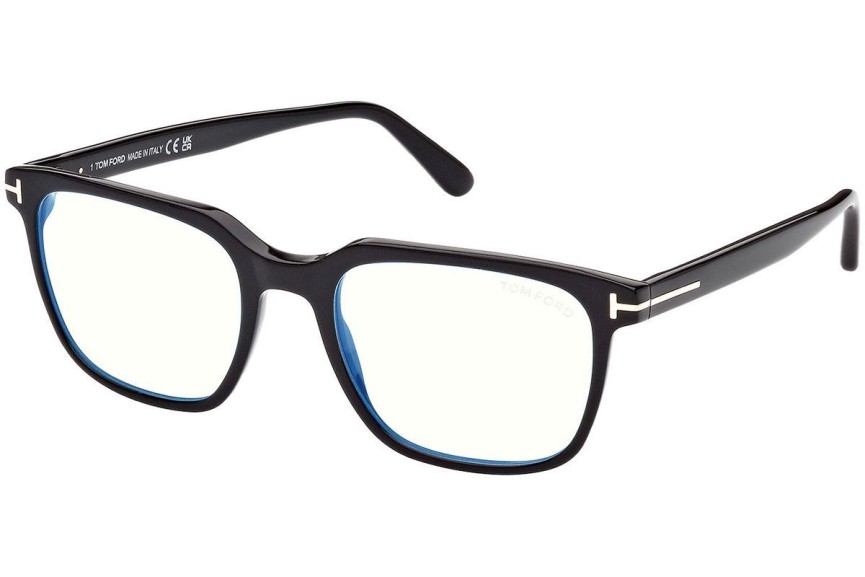 Okulary korekcyjne Tom Ford FT5818-B 001 Kwadratowe Czarne