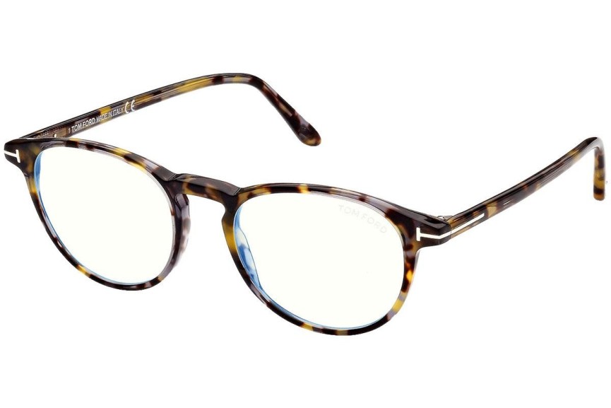 Okulary korekcyjne Tom Ford FT5803-B 055 Okrągłe Havana