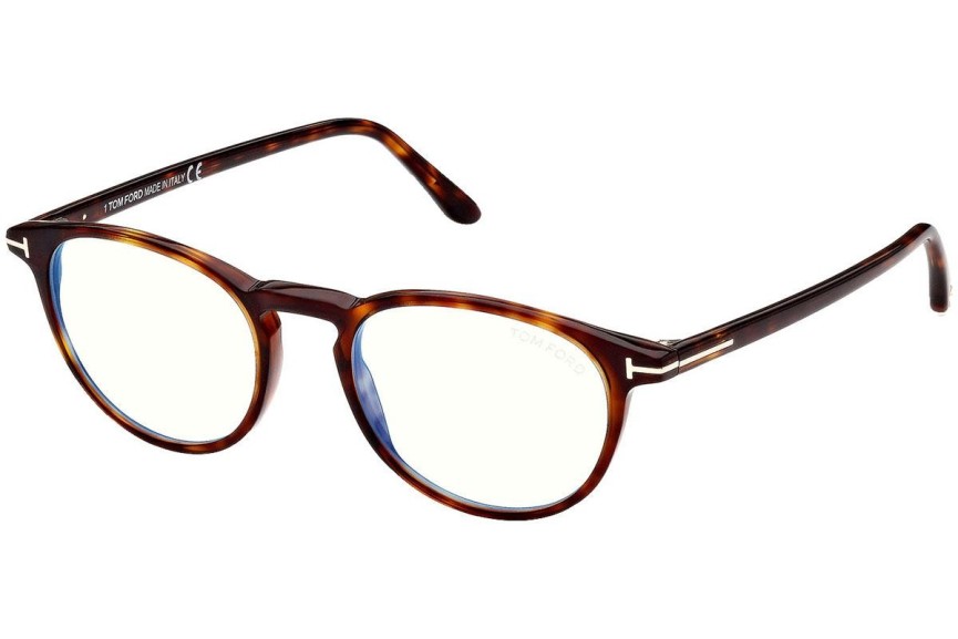 Okulary korekcyjne Tom Ford FT5803-B 054 Okrągłe Havana