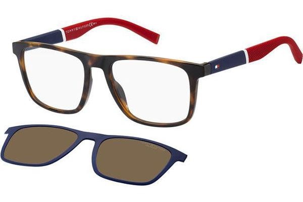 Okulary korekcyjne Tommy Hilfiger TH1903/CS 086/SP Polarized Kwadratowe Havana