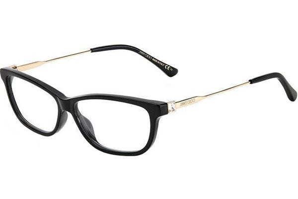 Okulary korekcyjne Jimmy Choo JC342 807 Prostokątne Czarne