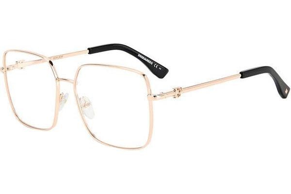 Okulary korekcyjne Dsquared2 D20040 RHL Kwadratowe Złote