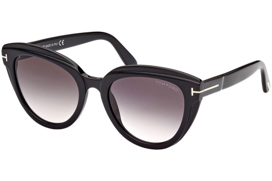 Okulary przeciwsłoneczne Tom Ford FT0938 01B Kocie oczy Czarne