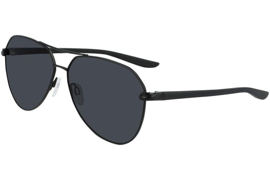 Okulary przeciwsłoneczne Nike City Aviator DJ0888 010 Pilotki (Aviator) Czarne