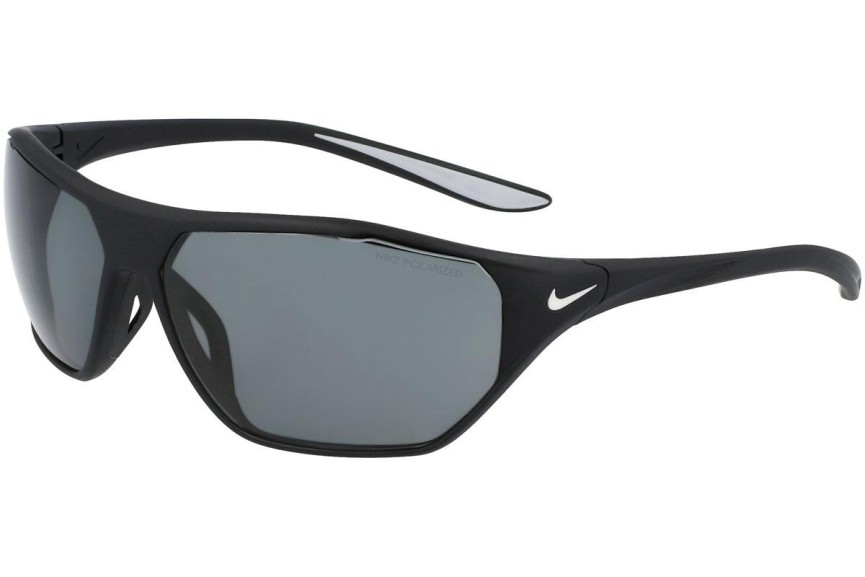 Okulary przeciwsłoneczne Nike Aero Drift P DQ0994 011 Polarized Prostokątne Czarne