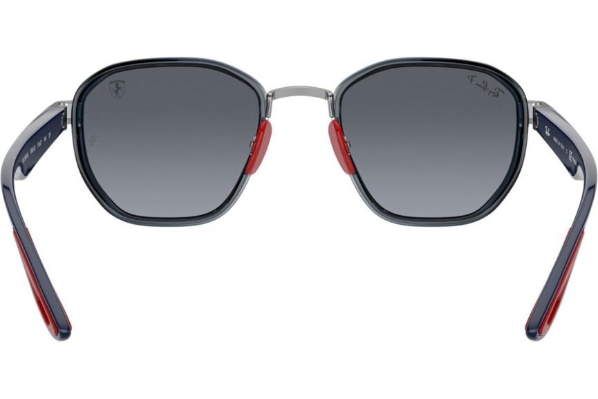 Okulary przeciwsłoneczne Ray-Ban Scuderia Ferrari Collection RB3674M F001J0 Polarized Kwadratowe Srebrne