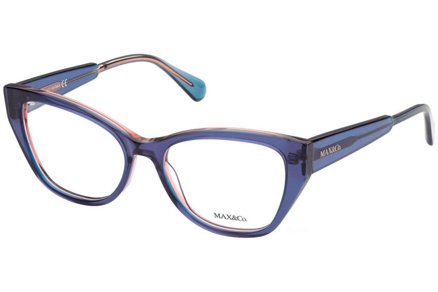 Okulary korekcyjne Max&Co. MO5028 092 Kocie oczy Niebieskie