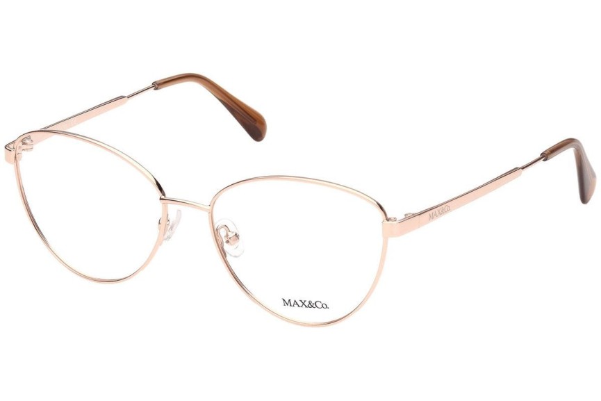 Okulary korekcyjne Max&Co. MO5006 028 Kocie oczy Złote