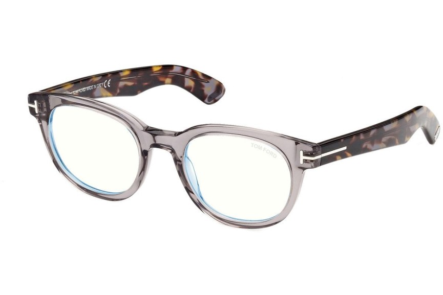 Okulary korekcyjne Tom Ford FT5807-B 020 Okrągłe Szare