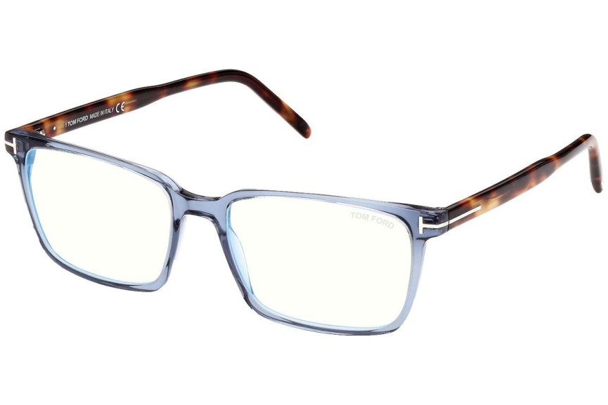 Okulary korekcyjne Tom Ford FT5802-B 090 Prostokątne Niebieskie