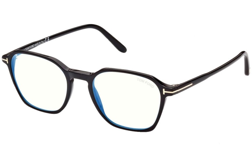 Okulary korekcyjne Tom Ford FT5804-B 001 Kwadratowe Czarne