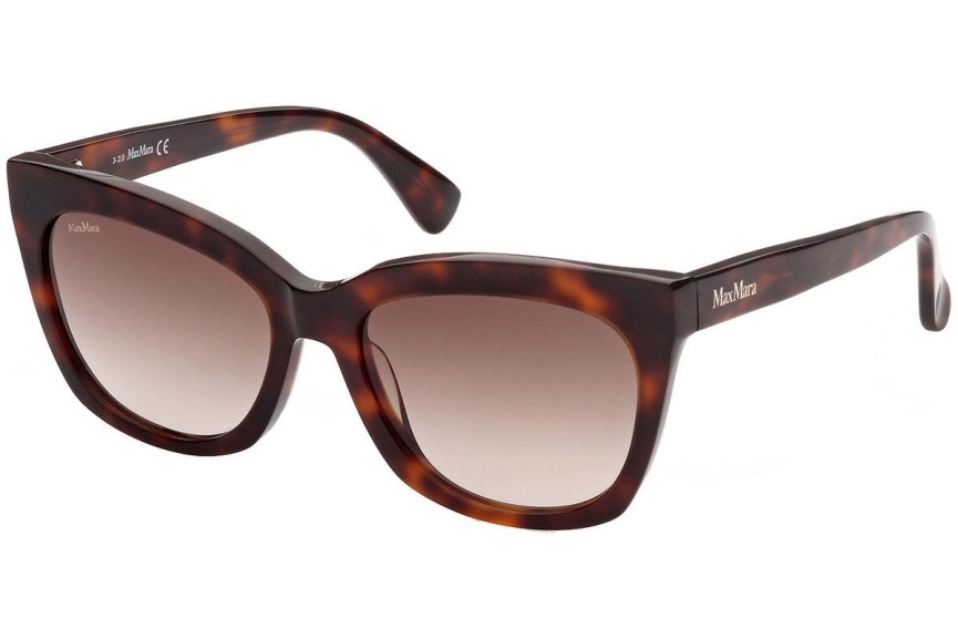 Okulary przeciwsłoneczne Max Mara MM0009 52F Kwadratowe Havana