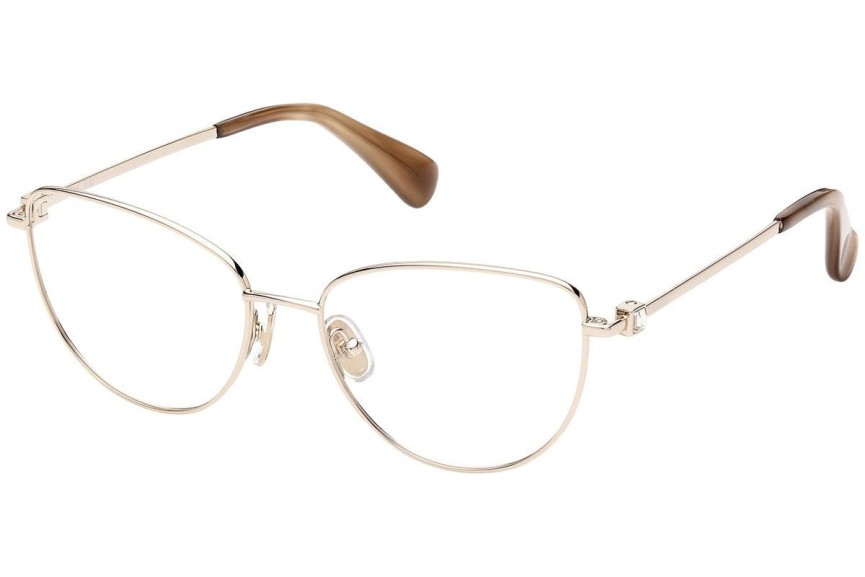 Okulary korekcyjne Max Mara MM5047 032 Kocie oczy Złote