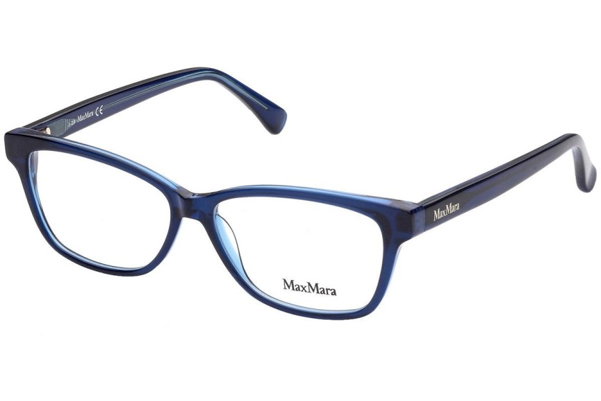 Okulary korekcyjne Max Mara MM5013 092 Prostokątne Niebieskie