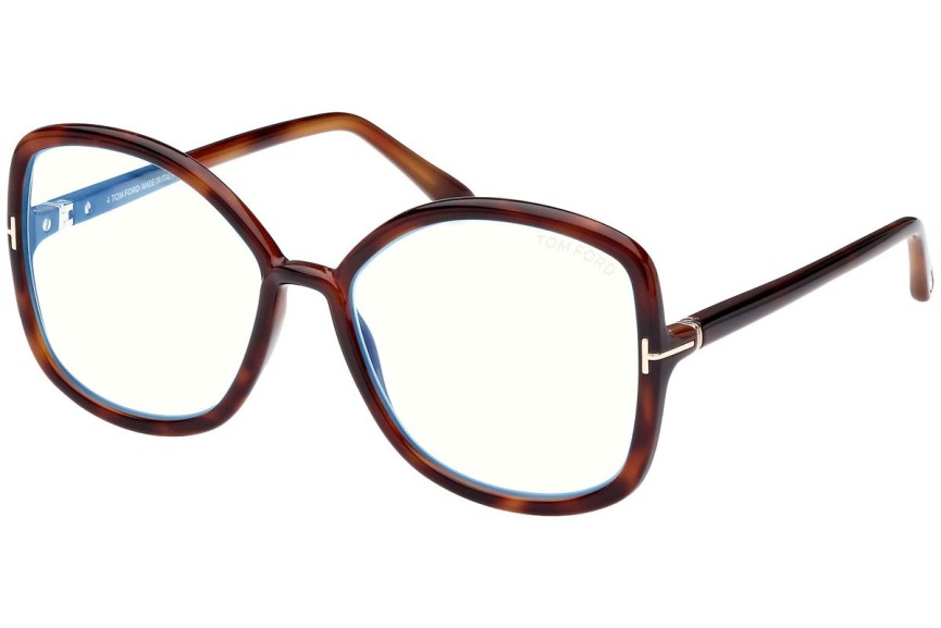 Okulary korekcyjne Tom Ford FT5845-B 053 Kwadratowe Havana