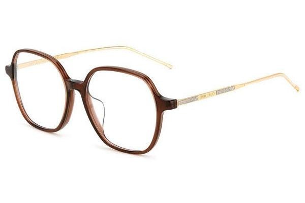 Okulary korekcyjne Jimmy Choo JC367/F 09Q Kwadratowe Brązowe