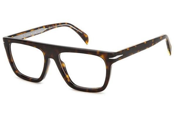 Okulary korekcyjne David Beckham DB7096 086 Flat Top Havana