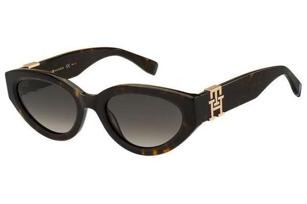 Okulary przeciwsłoneczne Tommy Hilfiger TH1957/S 086/HA Owalne Havana