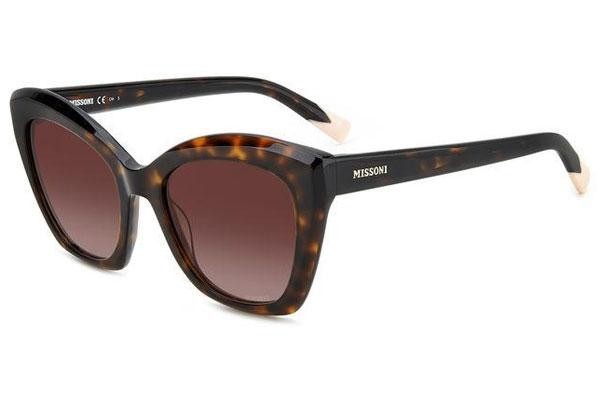 Okulary przeciwsłoneczne Missoni MIS0112/S 086/HA Kocie oczy Havana