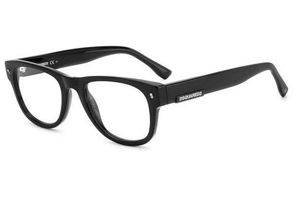 Okulary korekcyjne Dsquared2 D20048 807 Kwadratowe Czarne