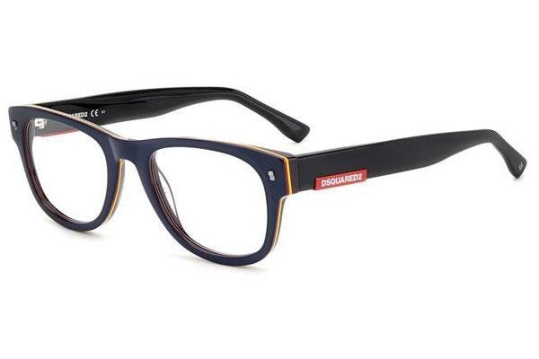 Okulary korekcyjne Dsquared2 D20048 9N7 Kwadratowe Niebieskie