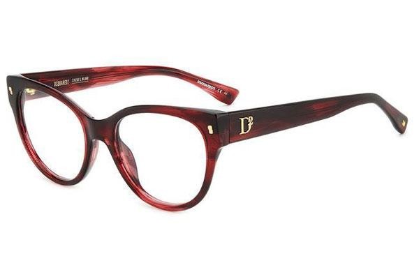 Okulary korekcyjne Dsquared2 D20069 573 Kocie oczy Czerwone