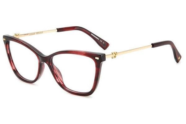 Okulary korekcyjne Dsquared2 D20068 573 Kocie oczy Czerwone