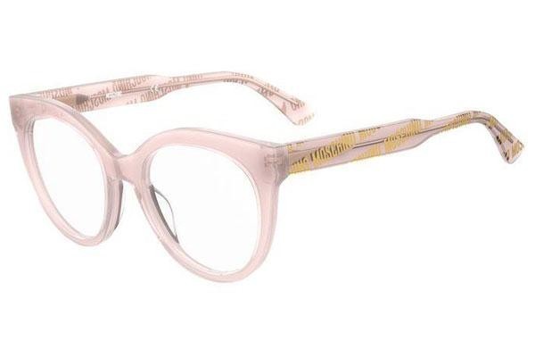 Okulary korekcyjne Moschino MOS613 35J Kocie oczy Różowe