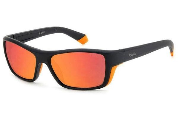 Okulary przeciwsłoneczne Polaroid PLD7046/S 2M5/OZ Polarized Prostokątne Czarne