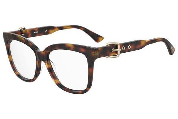 Okulary korekcyjne Moschino MOS609 086 Kocie oczy Havana