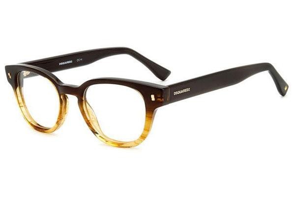 Okulary korekcyjne Dsquared2 D20057 EX4 Okrągłe Brązowe