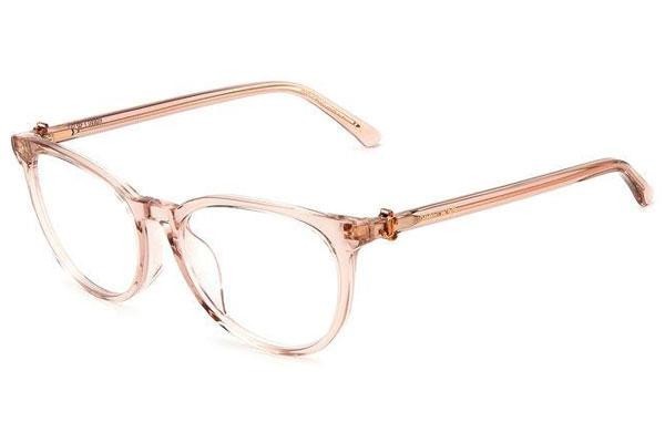 Okulary korekcyjne Jimmy Choo JC369/F FWM Okrągłe Różowe