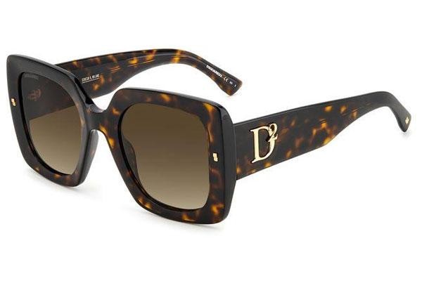 Okulary przeciwsłoneczne Dsquared2 D20063/S 086/HA Oversize Havana