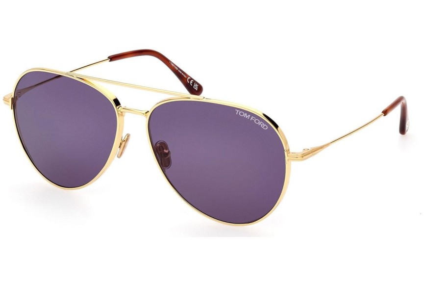 Okulary przeciwsłoneczne Tom Ford FT0996 30V Pilotki (Aviator) Złote