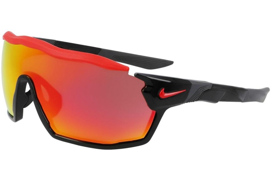 Okulary przeciwsłoneczne Nike Show X Rush M DZ7370 010 Pojedyncze | Shield Czarne