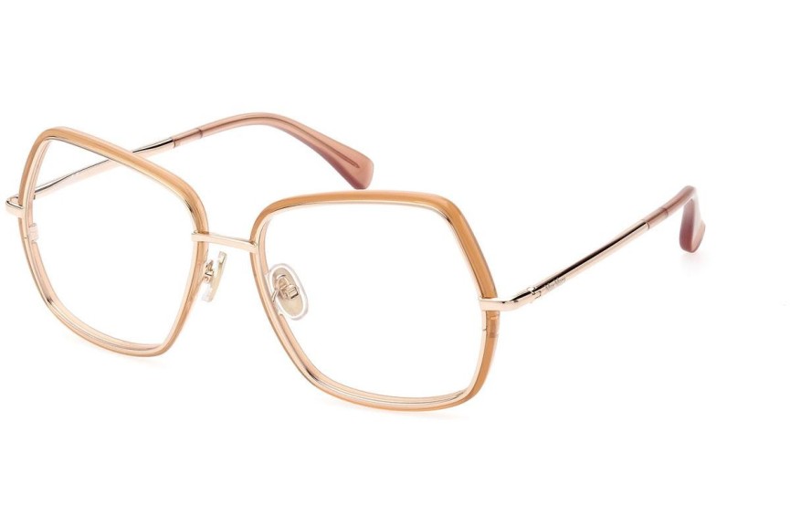 Okulary korekcyjne Max Mara MM5076 028 Kwadratowe Złote