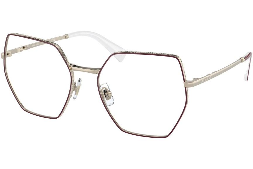 Okulary korekcyjne Miu Miu MU50VV 09X1O1 Nieregularny Złote