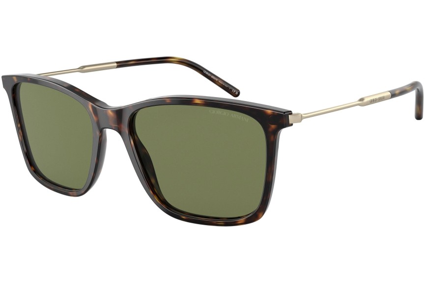 Okulary przeciwsłoneczne Giorgio Armani AR8176 50262A Kwadratowe Havana