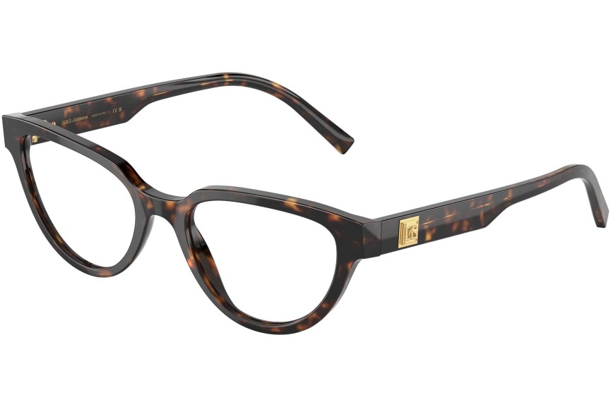 Okulary korekcyjne Dolce & Gabbana DG3358 502 Kocie oczy Havana