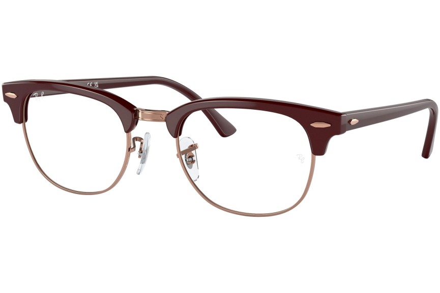 Okulary korekcyjne Ray-Ban Clubmaster RX5154 8230 Browline Czerwone