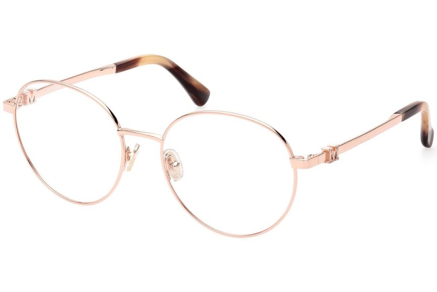 Okulary korekcyjne Max Mara MM5081 033 Okrągłe Złote